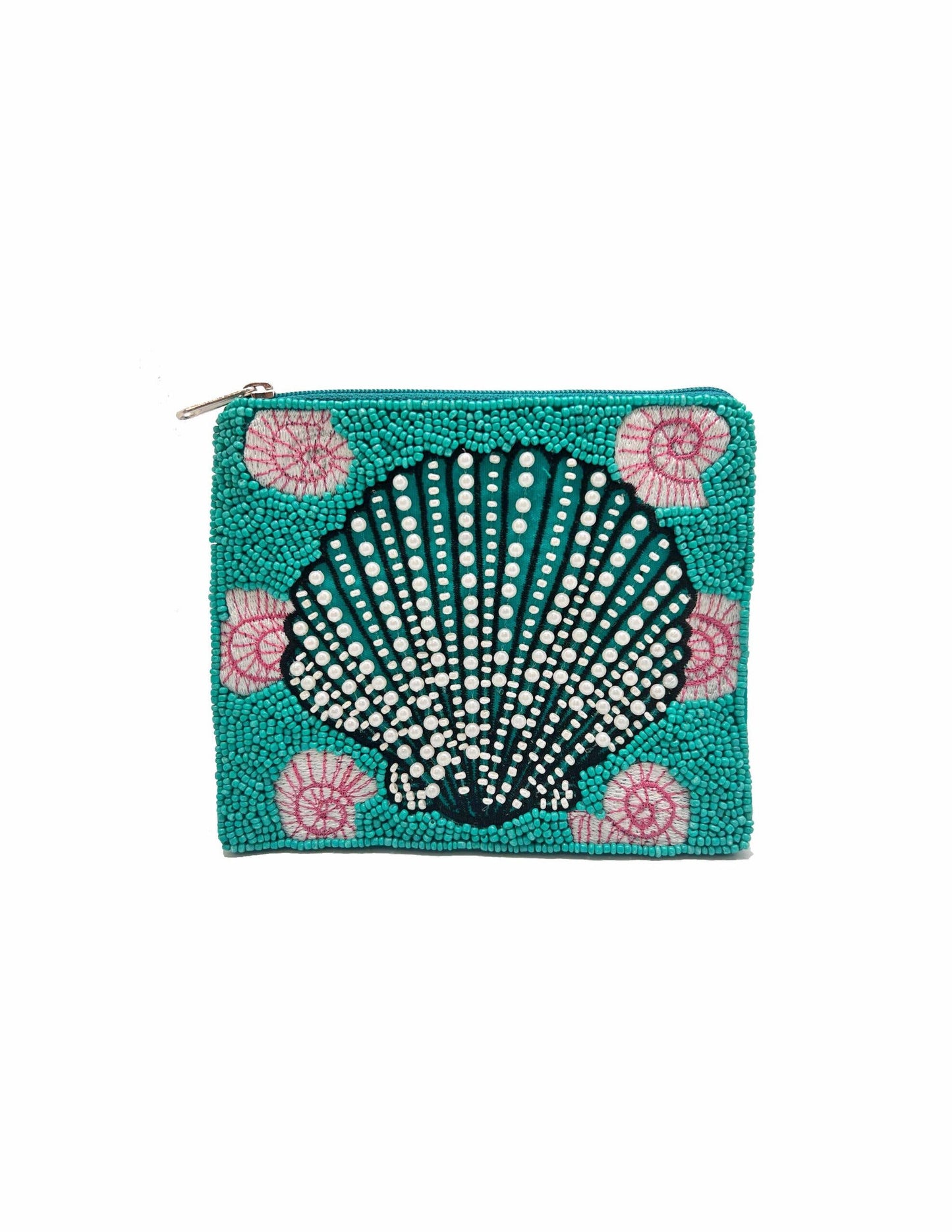 Ole - Sea Shell Beaded Coin Purse LAC-CP-1144