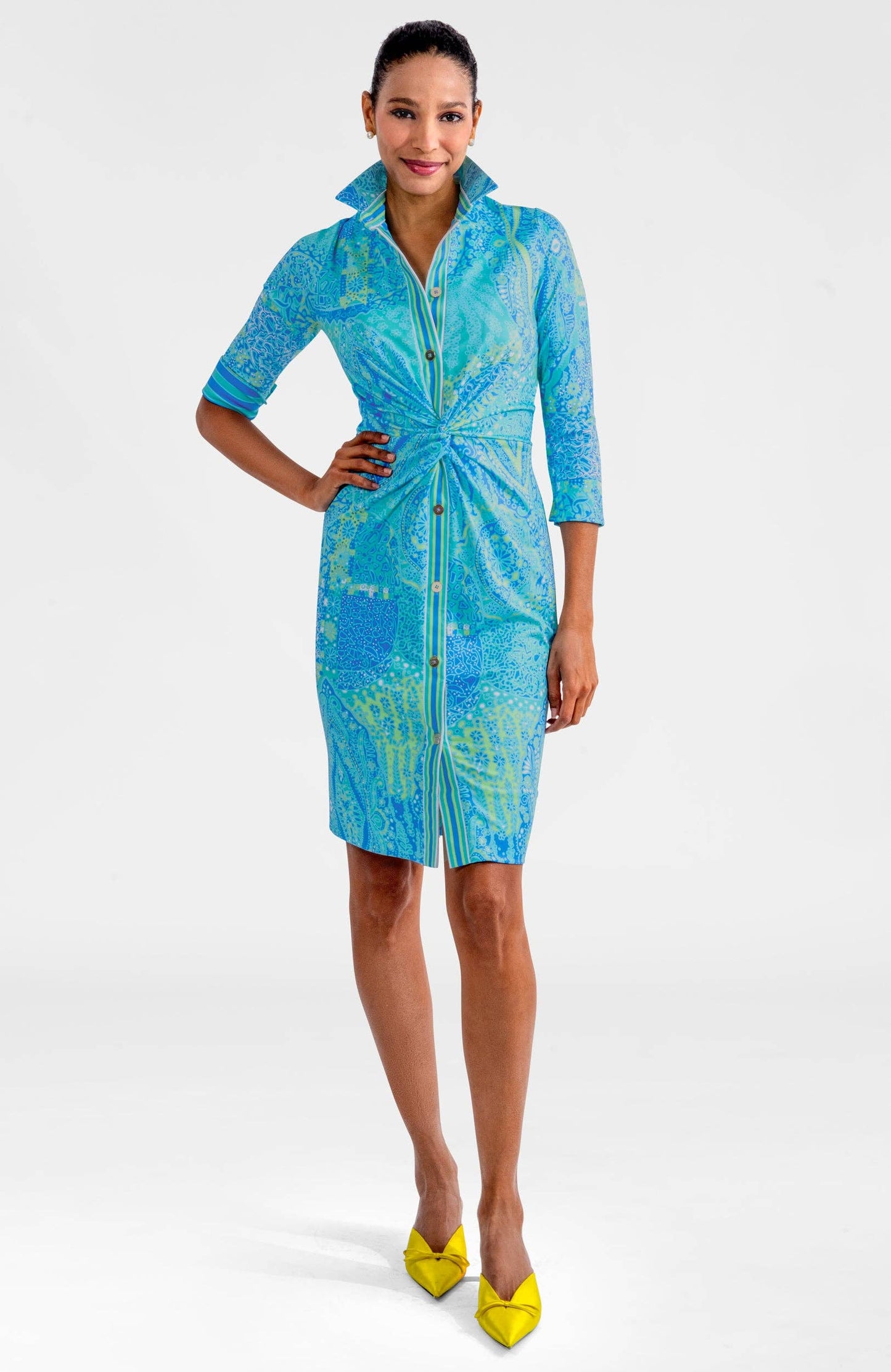 Gretchen Scott LLC - Twist & Shout Dress - Grand Bazaar: Brights / M