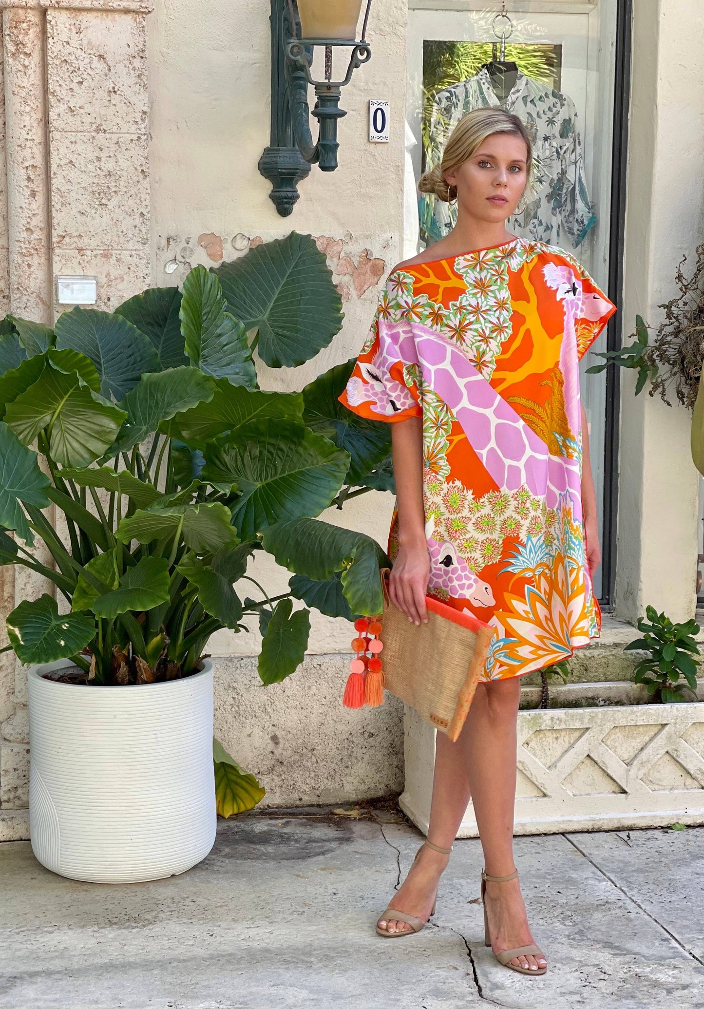 Stacy Bradley Design - Caftan / Pink Giraffe