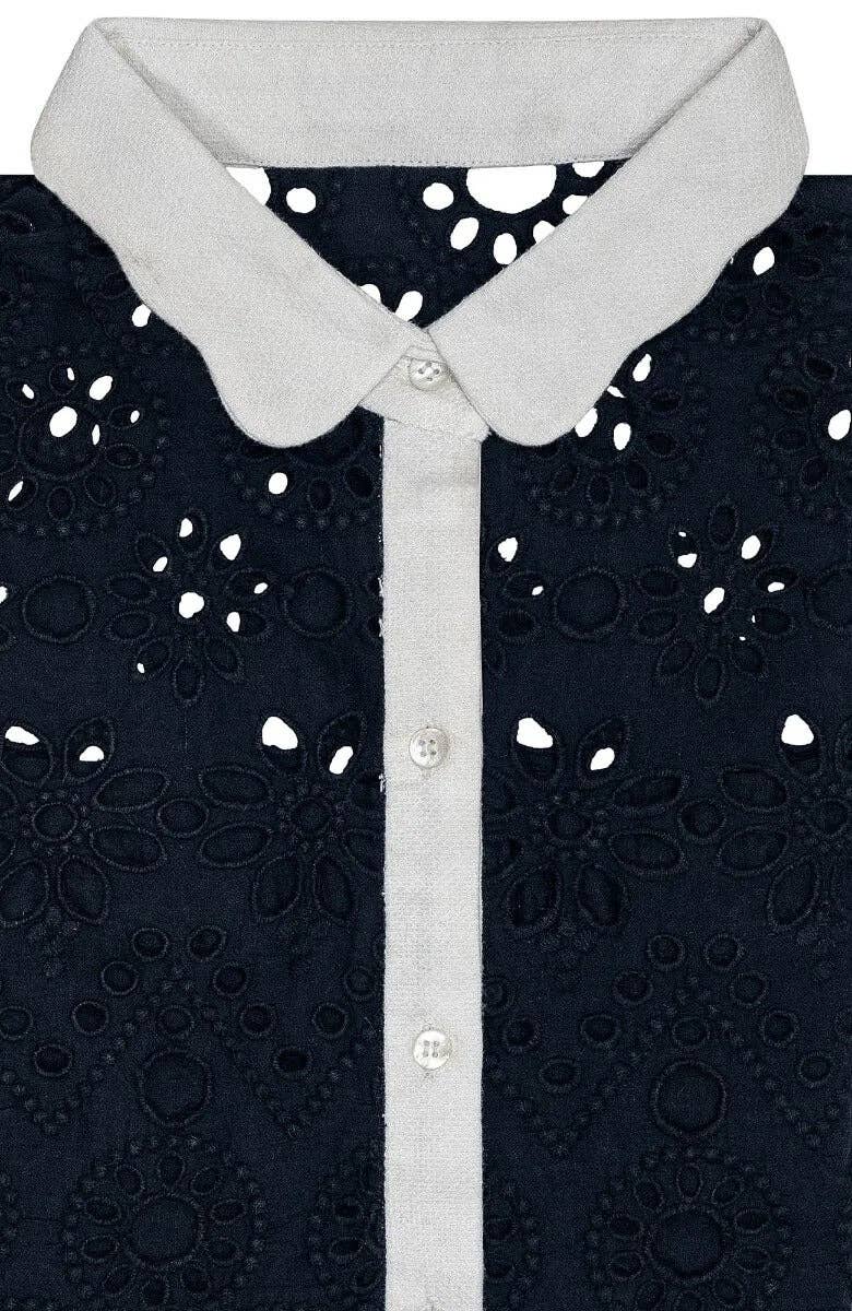 Gretchen Scott LLC - Little Bo Peep Dress - La Di Da: Navy / M