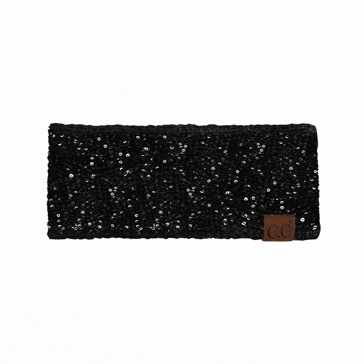 Truly Contagious - CC Sequin Head Wrap ( HWE0034 ): Ivory/Silver