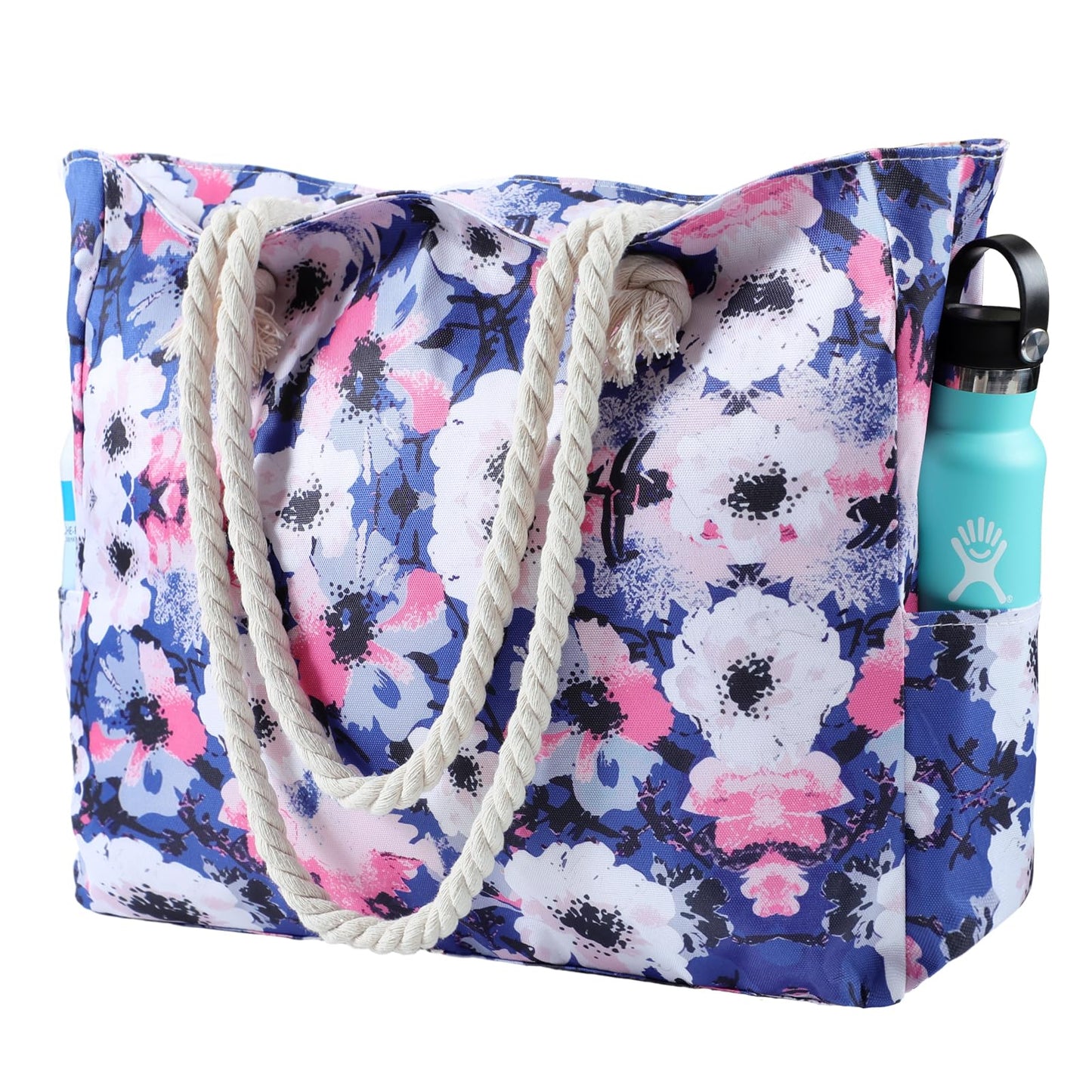 Beach Bags for Women - Large Beach Tote Bag, Women Sandproof Pool Bag for Pool Gym Grocery Travel