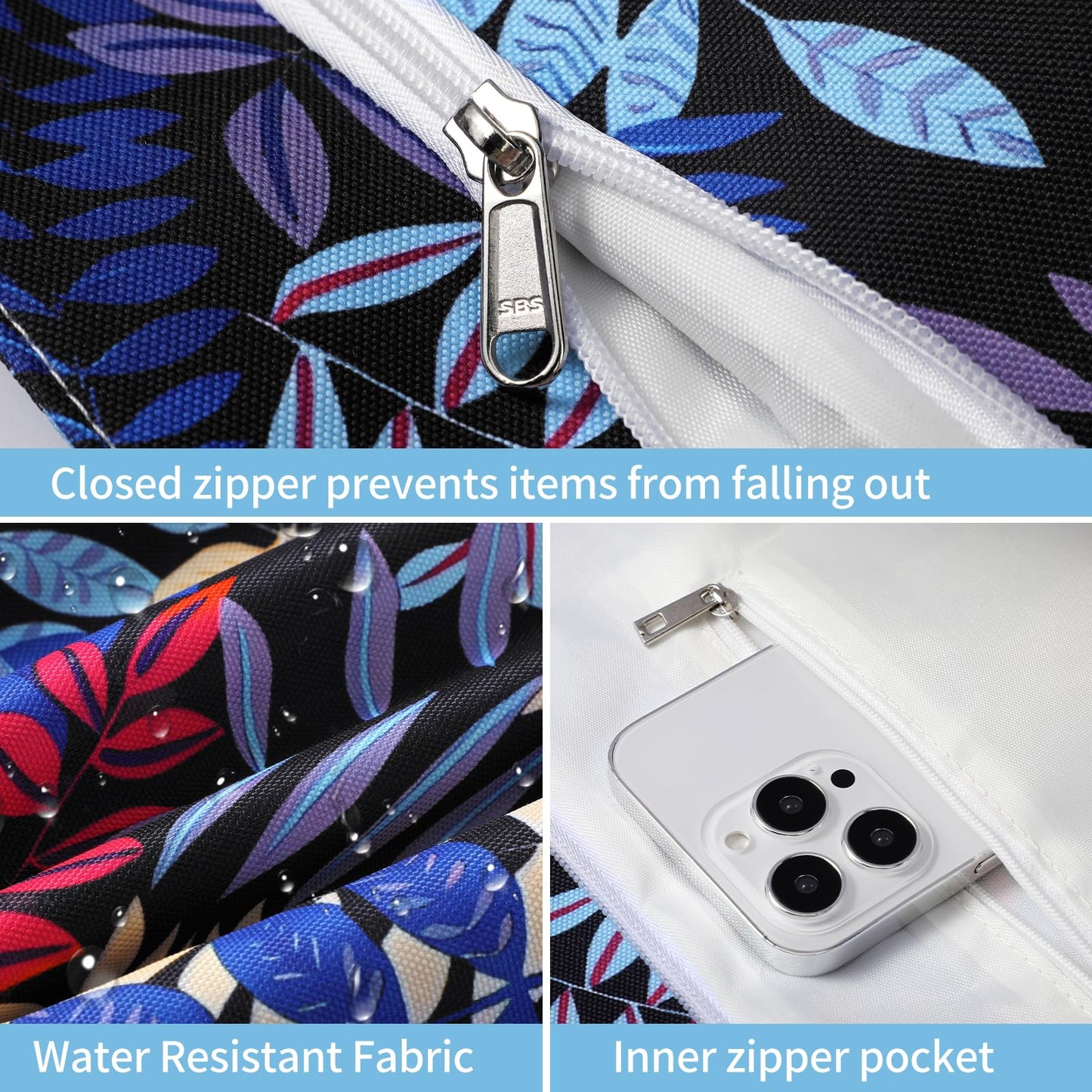 Beach Bags for Women - Large Beach Tote Bag, Women Sandproof Pool Bag for Pool Gym Grocery Travel