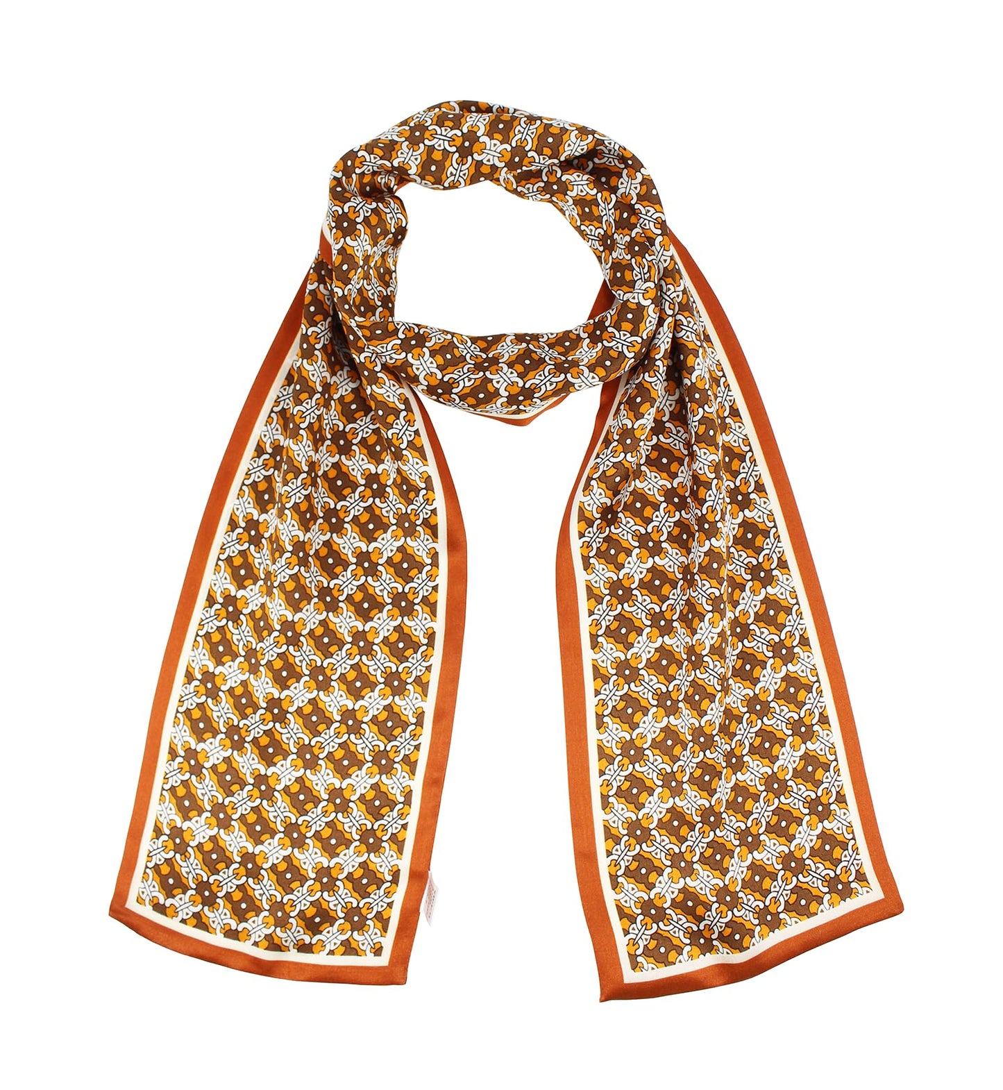 ANDANTINO 100% Silk Scarf for Women 59”*6.3” Long Shawls for Headscarf and Neck- Oblong Hair Wraps with Gift Packed