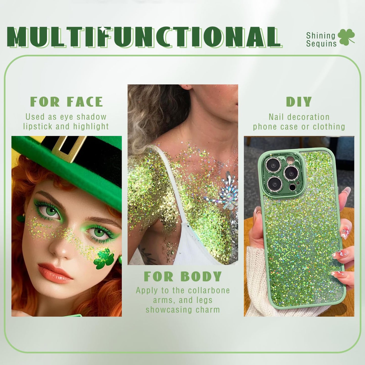 Roll-on Holographic Body Glitter Gel for Face Hair, Chameleon Color Changing Glitter Gel Under Light, Chunky Mermaid Sequins Festival Party Rave Accessories Shimmer Makeup (8# Sparkling Pink)