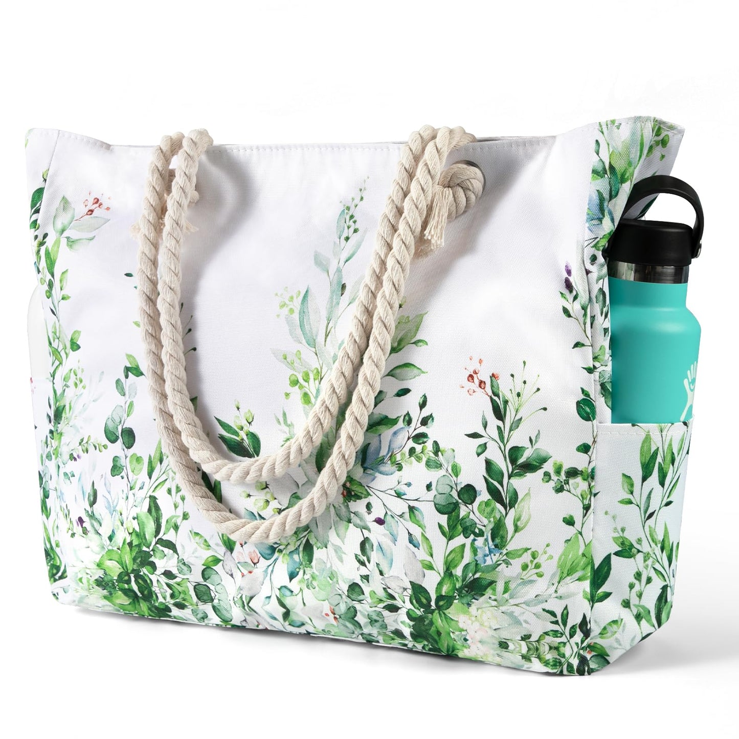 Beach Bags for Women - Large Beach Tote Bag, Women Sandproof Pool Bag for Pool Gym Grocery Travel