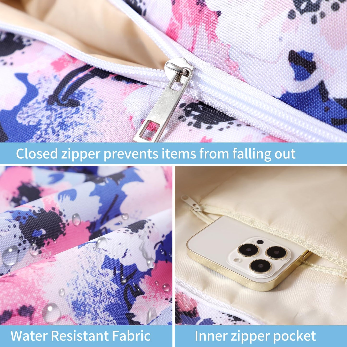 Beach Bags for Women - Large Beach Tote Bag, Women Sandproof Pool Bag for Pool Gym Grocery Travel