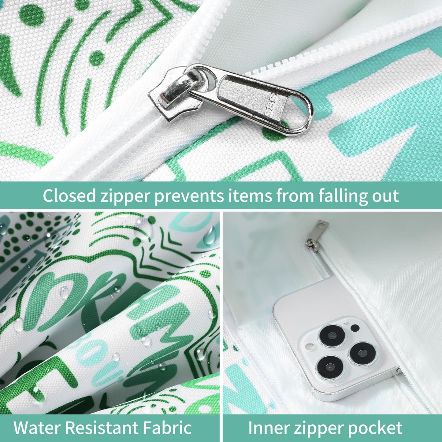 Beach Bags for Women - Large Beach Tote Bag, Women Sandproof Pool Bag for Pool Gym Grocery Travel