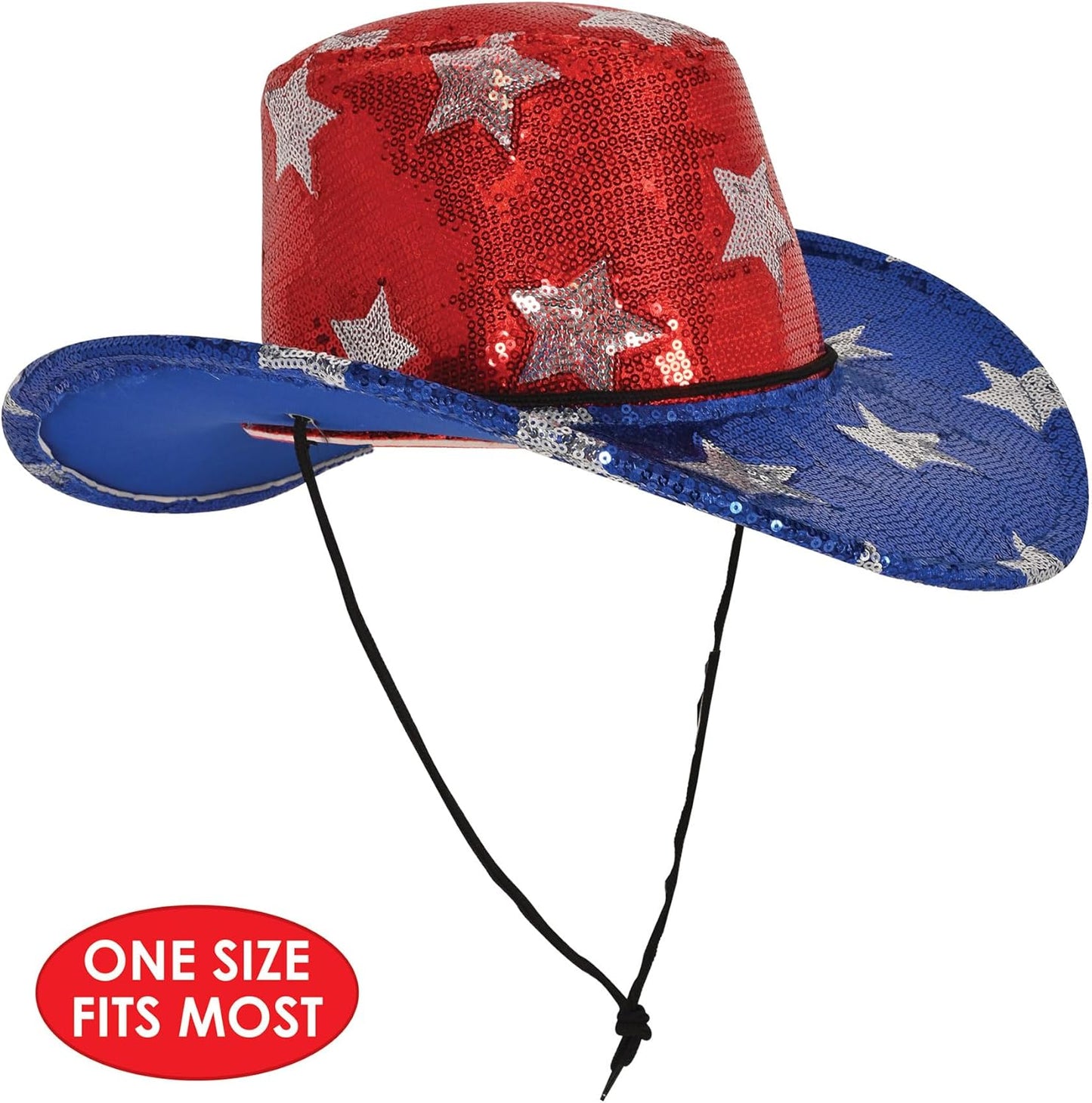 Beistle Kitchen 4th of July Hat, Red/Blue/Silver, One Size