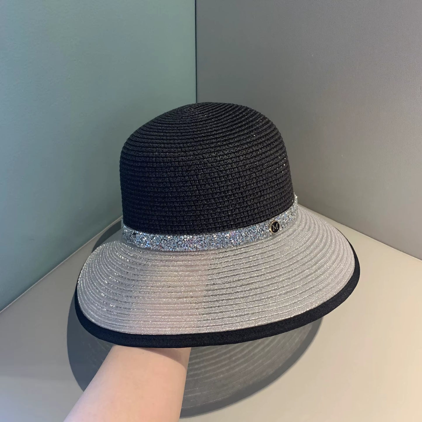 Sun Hat Women'S Cap Hats for Women Men Summer Straw Hat Sun Protection Hats Wide Brim Vintage Protection Fashion Straw Visor