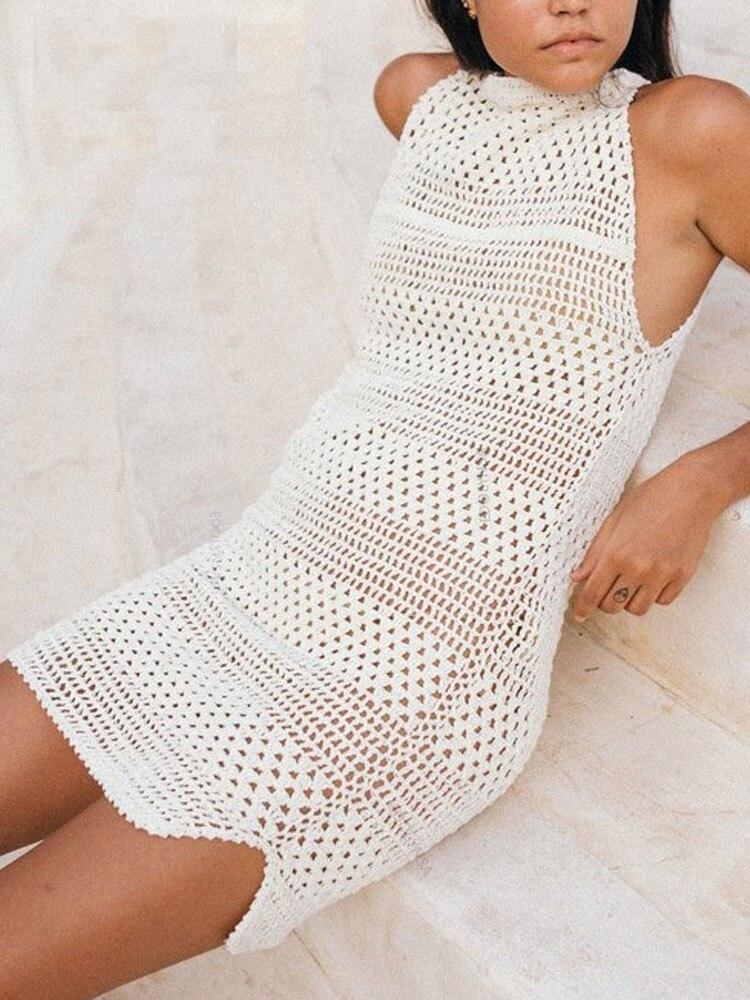 Women's Boho Style Lace Beach Cover Up