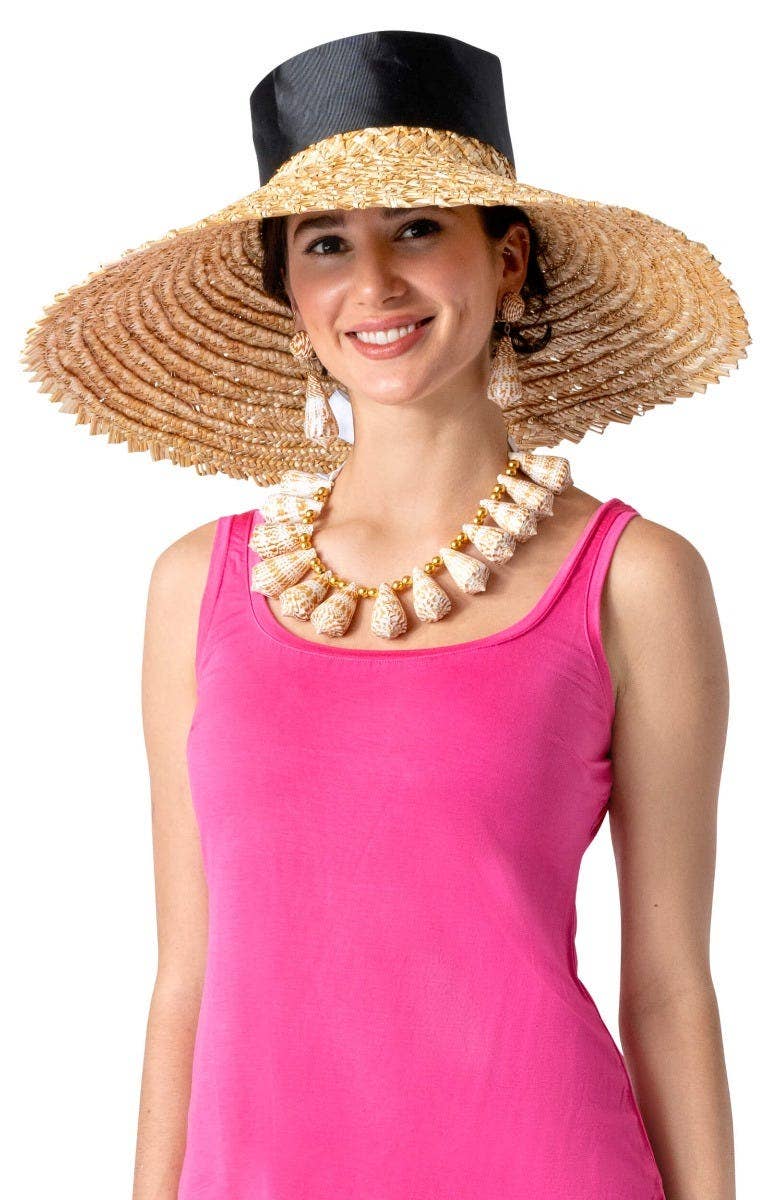 Gretchen Scott LLC - Toucan Straw Hat 6.5" Brim: 6"