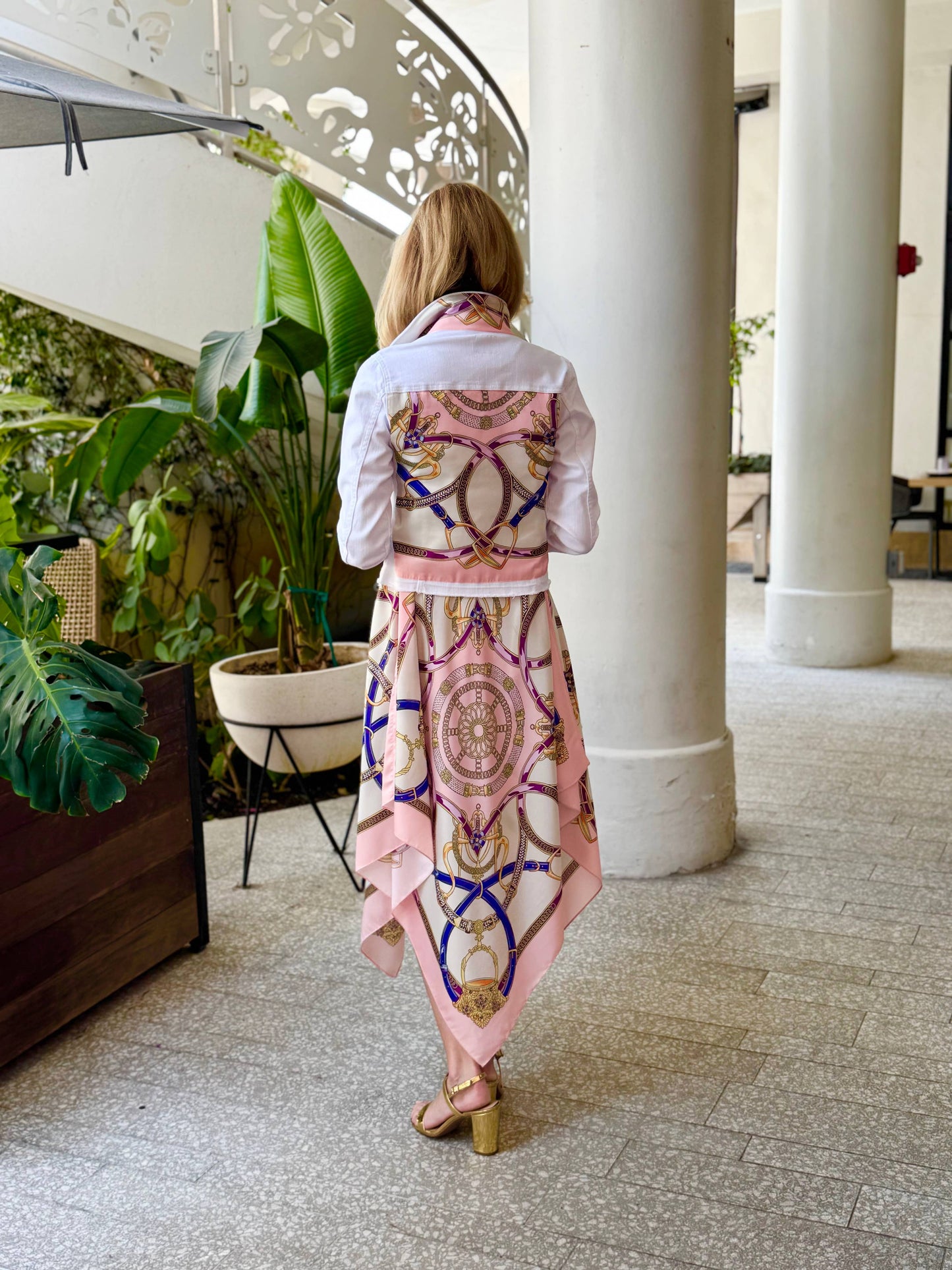 Stacy Bradley Design - Silk Dress / Purple Stirrup