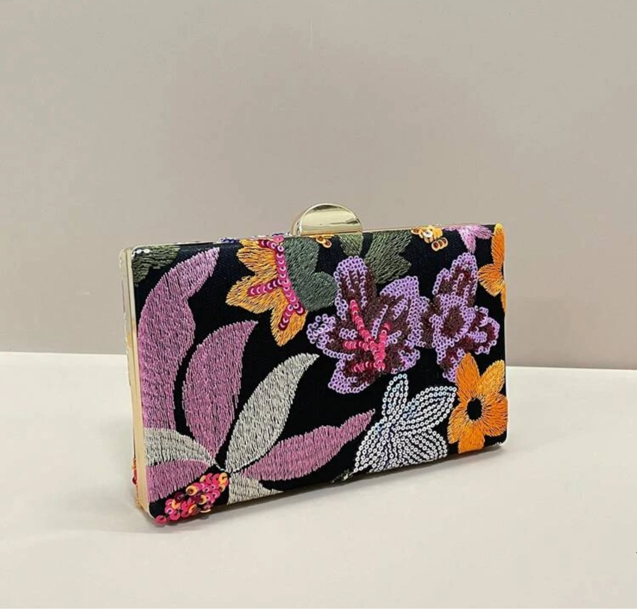 Floral Elegant Clutch Bag