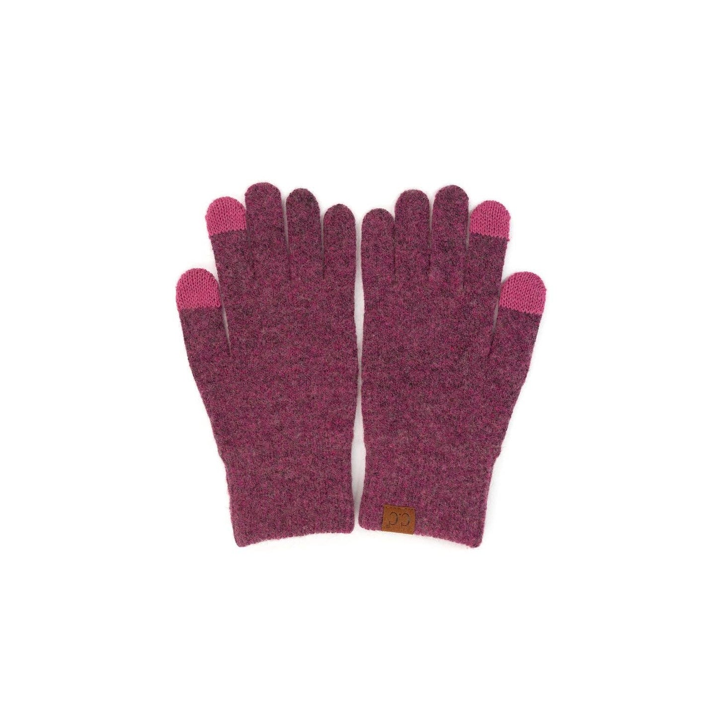 Truly Contagious - CC Ultra Soft Recycled Fine Yarn Women's Gloves ( G-2075 ): Light Melange Grey