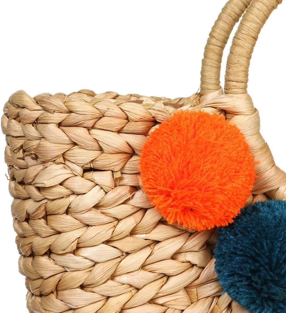 Women's Summer Rattan Handbag - Hand-Woven Straw Tote and Clutch for Beach and Sea Use