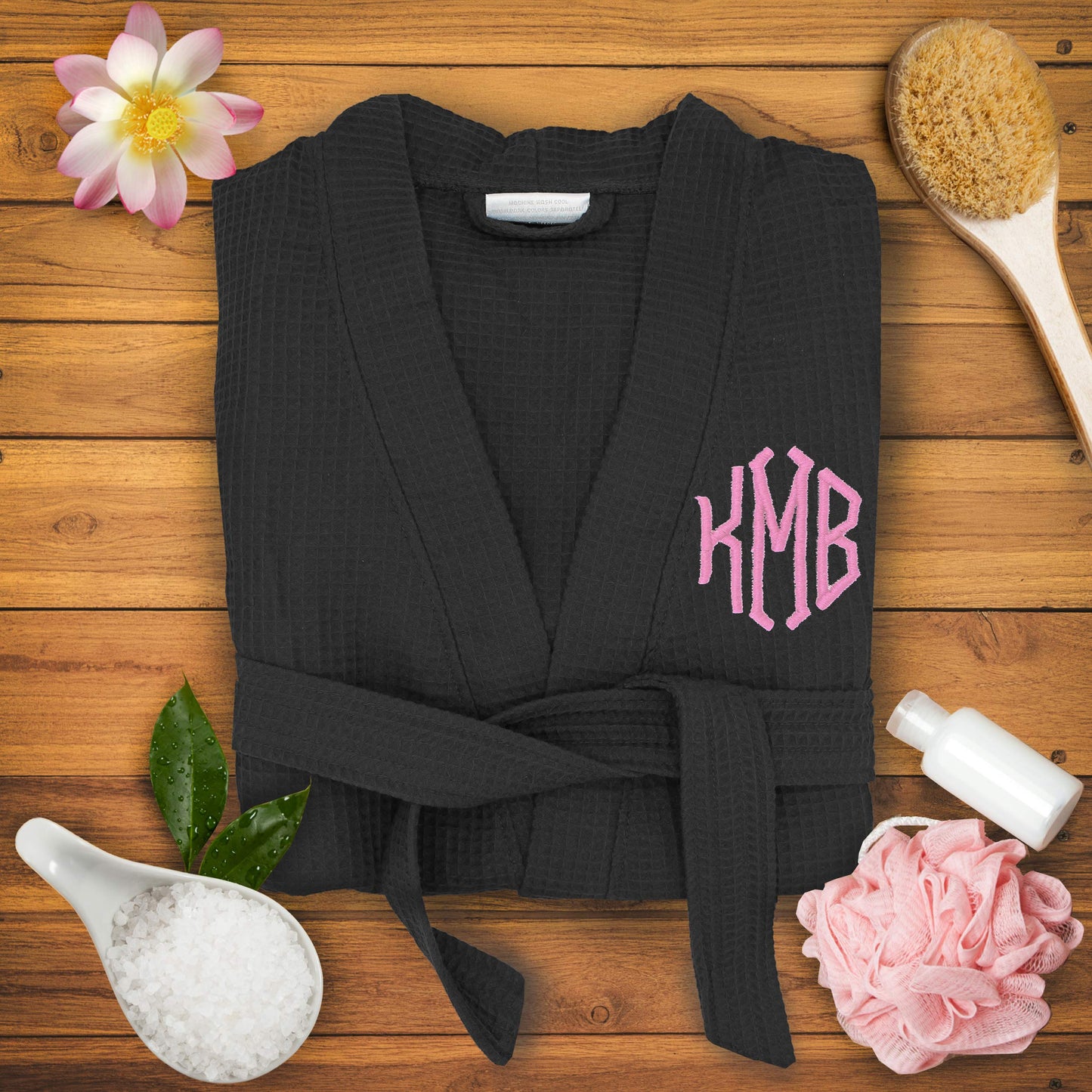 Personalized Waffle Bridesmaid Kimono Robe - Wedding Bridal Party Robes - Women's Bathrobe - Custom Monogrammed