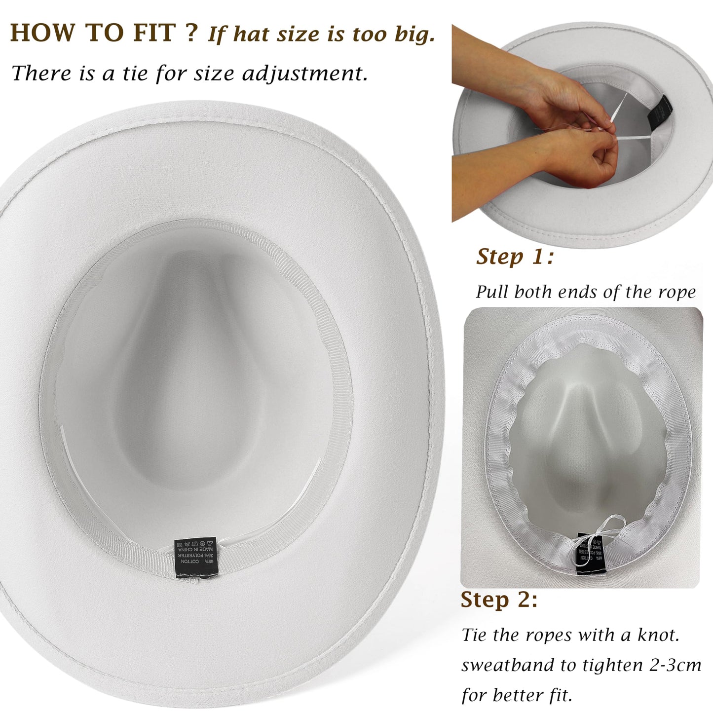 Women Rhinestone Cowboy Hat Wide Brim Felt Cowgirl Hats Shiny Party Wedding Hat