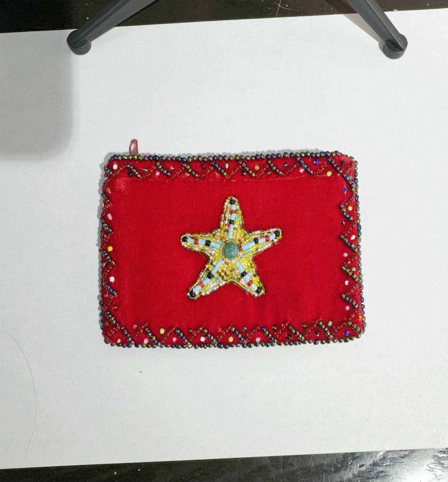 Ole - Starfish Rectangular Coin Purse : Random Color-1PCS