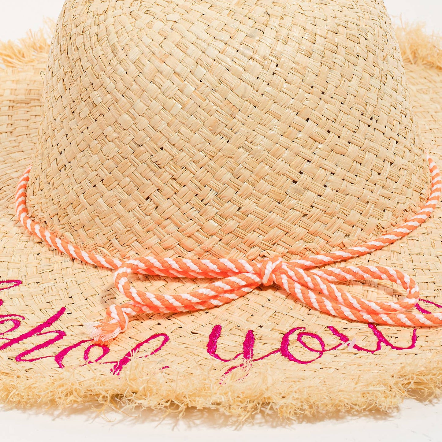 Collections by Fame Accessories - Alcohol You Later Raffia Sun Hat: FU