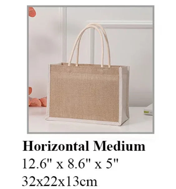 Personalized Shadow Monogram Jute Carryall Bag Striped Shadow Monogram Bag Custom Jute Tote Shopping Bag Bridesmaid Gift