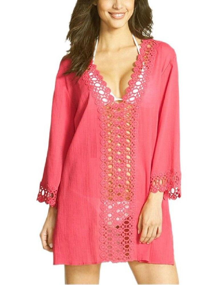Women's Boho Style Lace Beach Cover Up
