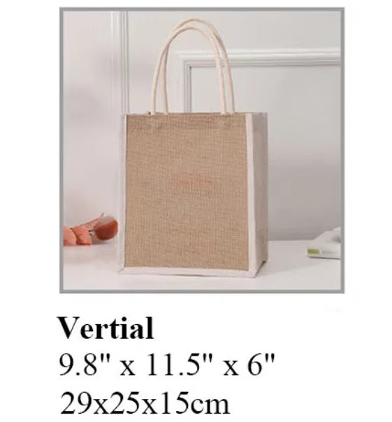 Personalized Shadow Monogram Jute Carryall Bag Striped Shadow Monogram Bag Custom Jute Tote Shopping Bag Bridesmaid Gift