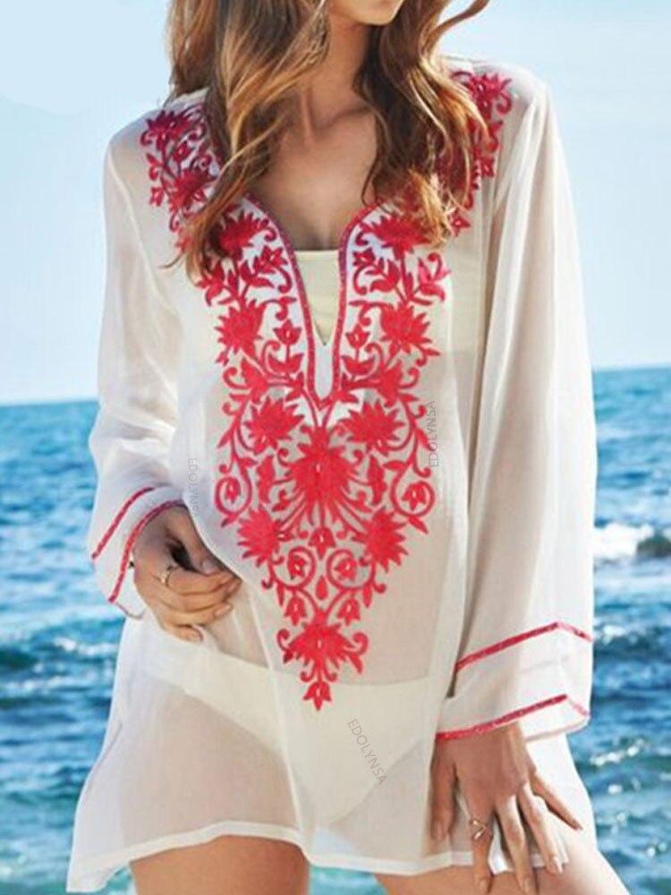 Women's Boho Style Lace Beach Cover Up