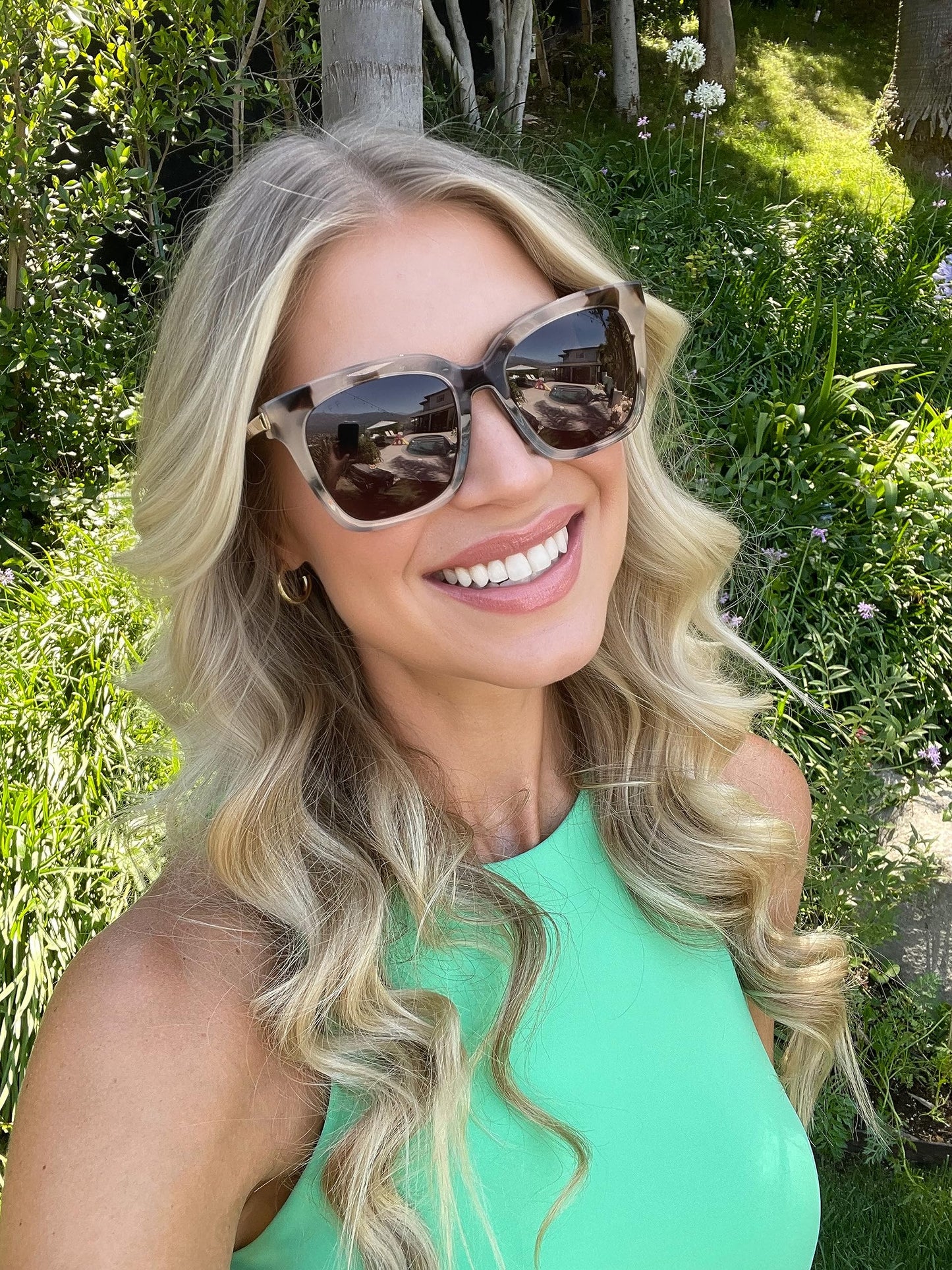 DIFF Bella Designer Square Oversized Sunglasses for Women UV400 Protection, Tortoise frame w/giftable travel case