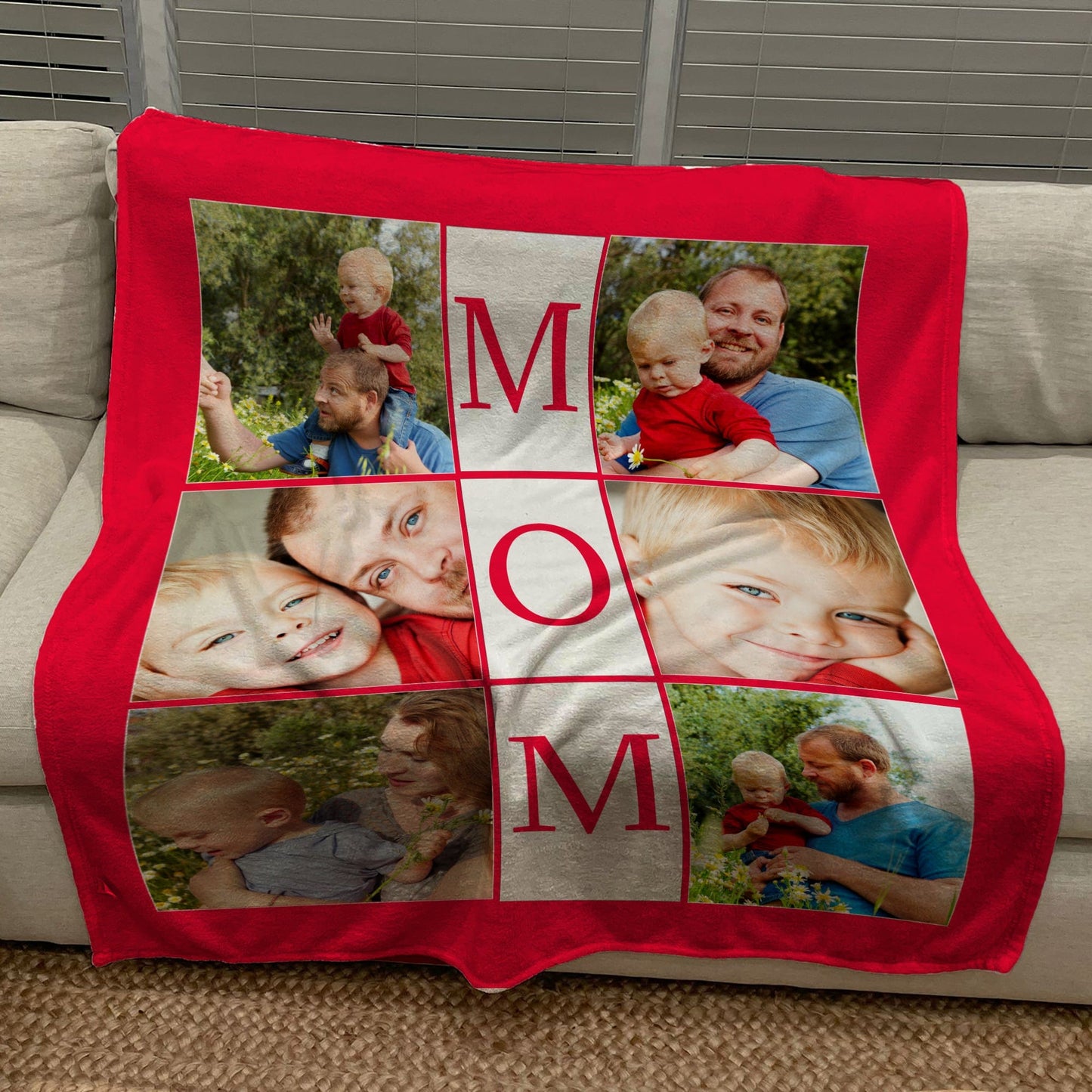 Build Your Own Design Custom Photo Collage Blanket | Blanket Personalized With Your Pictures