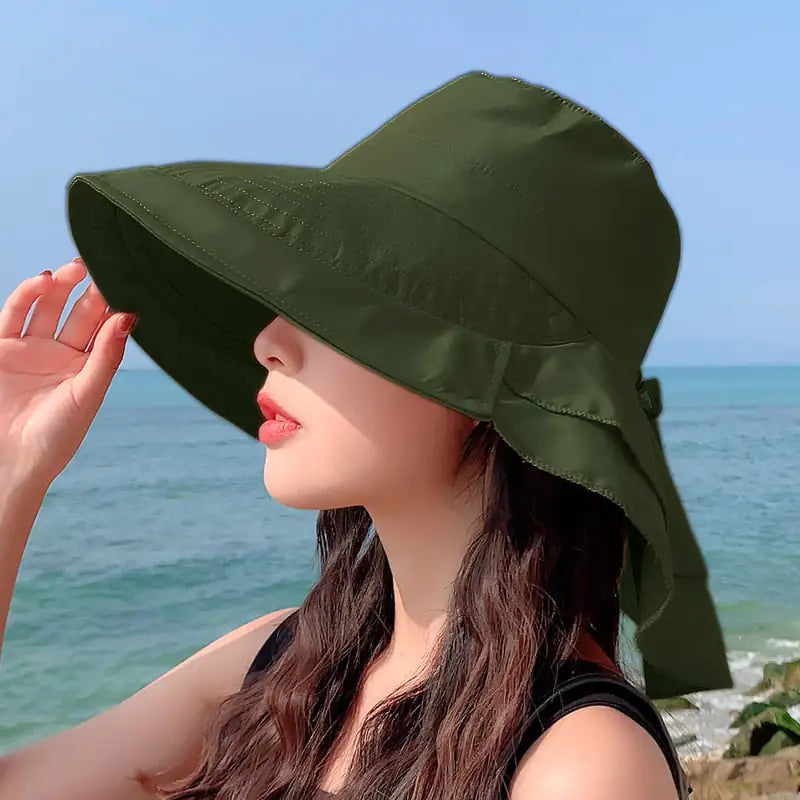 Summer Sun Hat for Women with Neck Protection