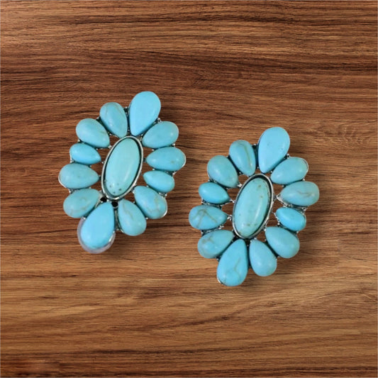 Turquoise Decor Earrings