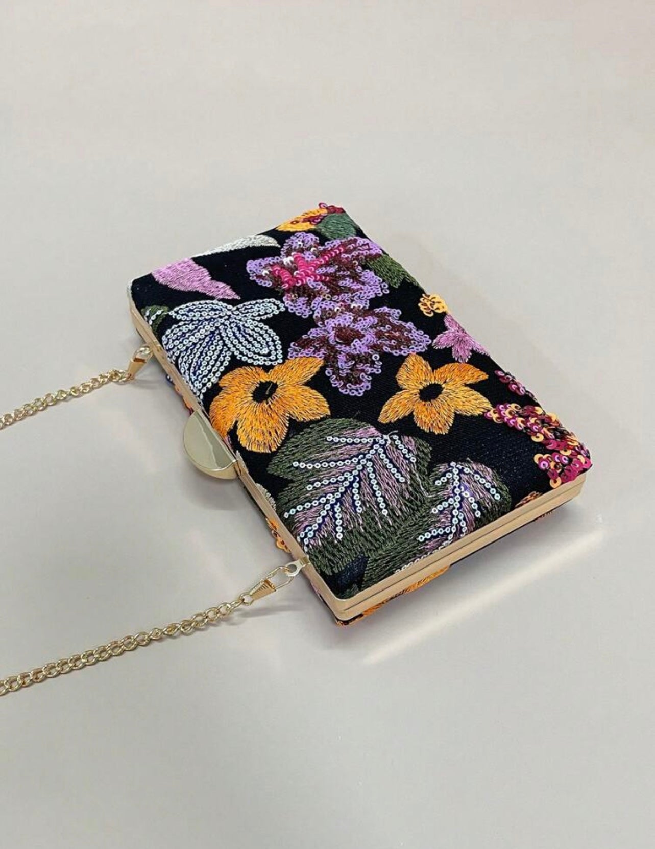 Floral Elegant Clutch Bag