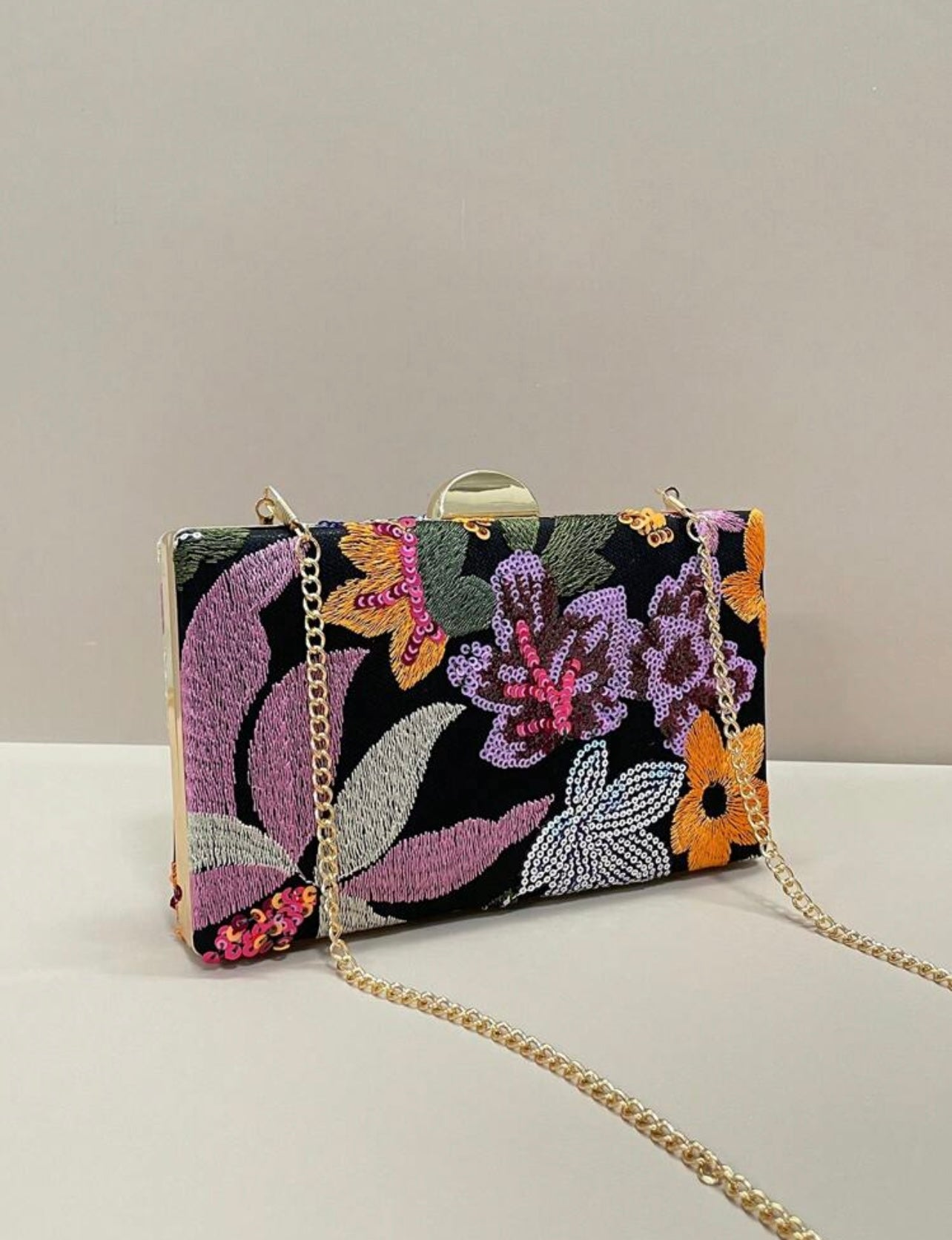 Floral Elegant Clutch Bag