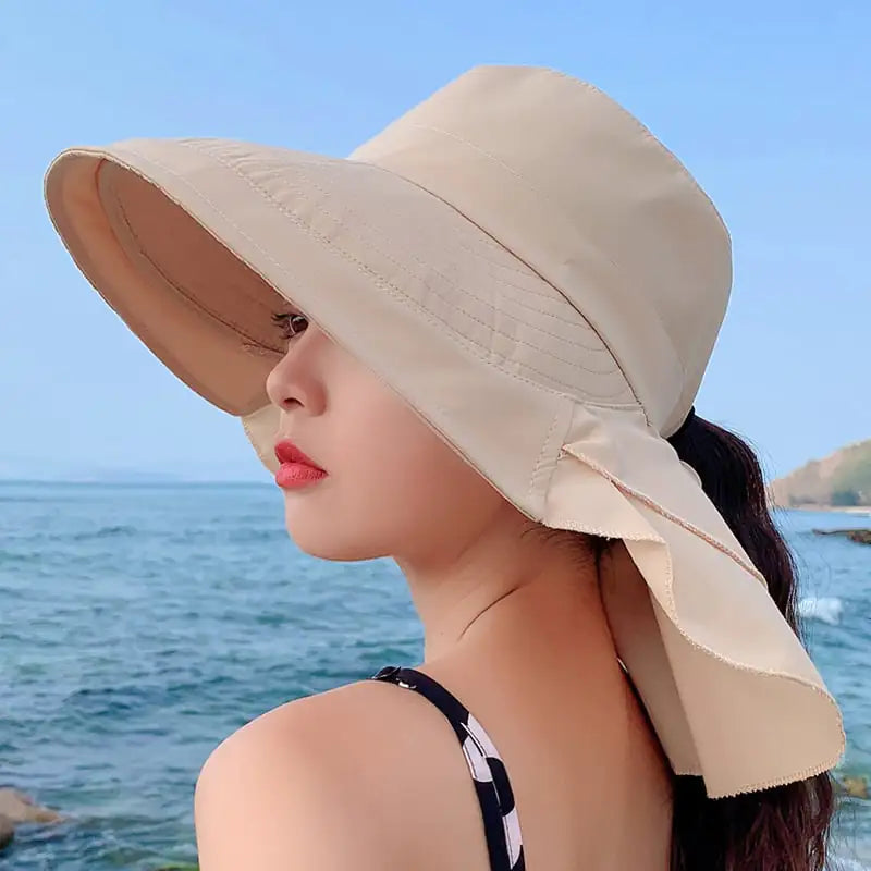 Summer Sun Hat for Women with Neck Protection