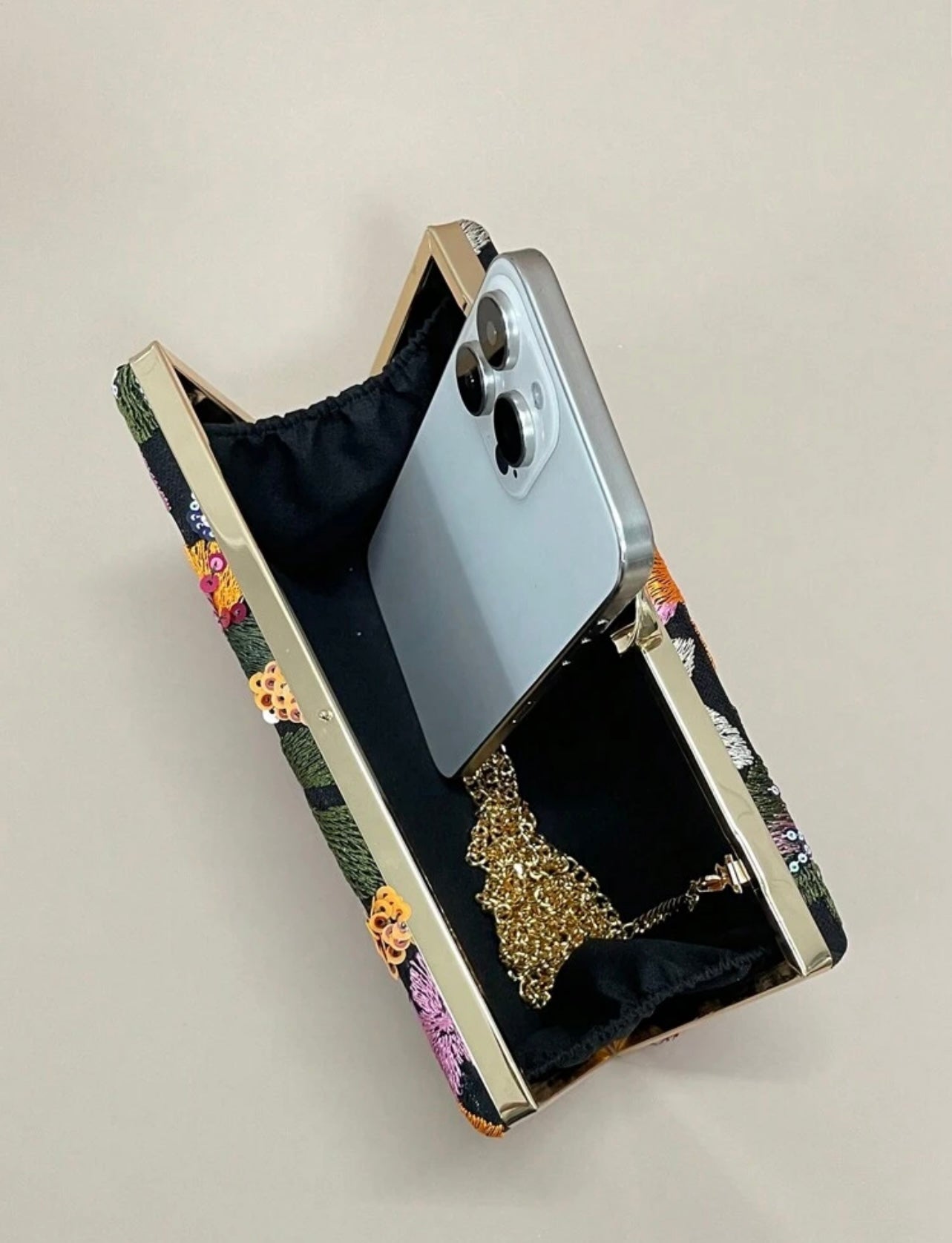 Floral Elegant Clutch Bag