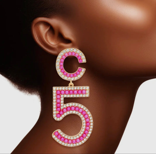 Drop Gold Pave Fuchsia Pearl C5
Earrings Women
