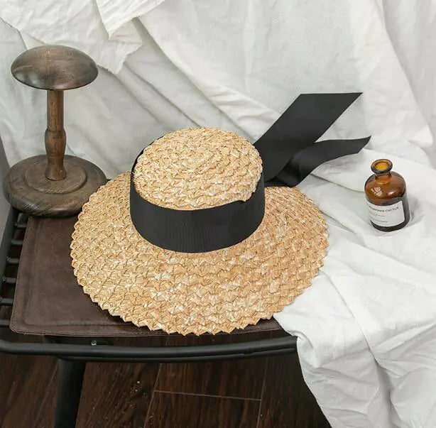 Braided Coarse Straw Angular Fashion Sun Hat