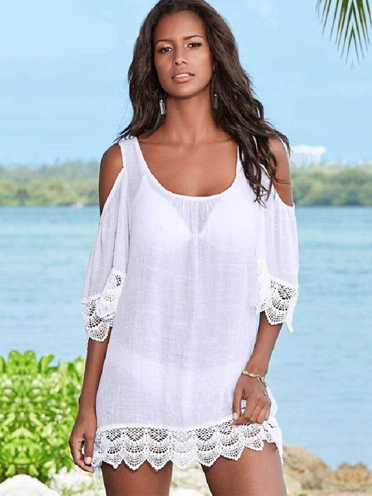 Women's Boho Style Lace Beach Cover Up