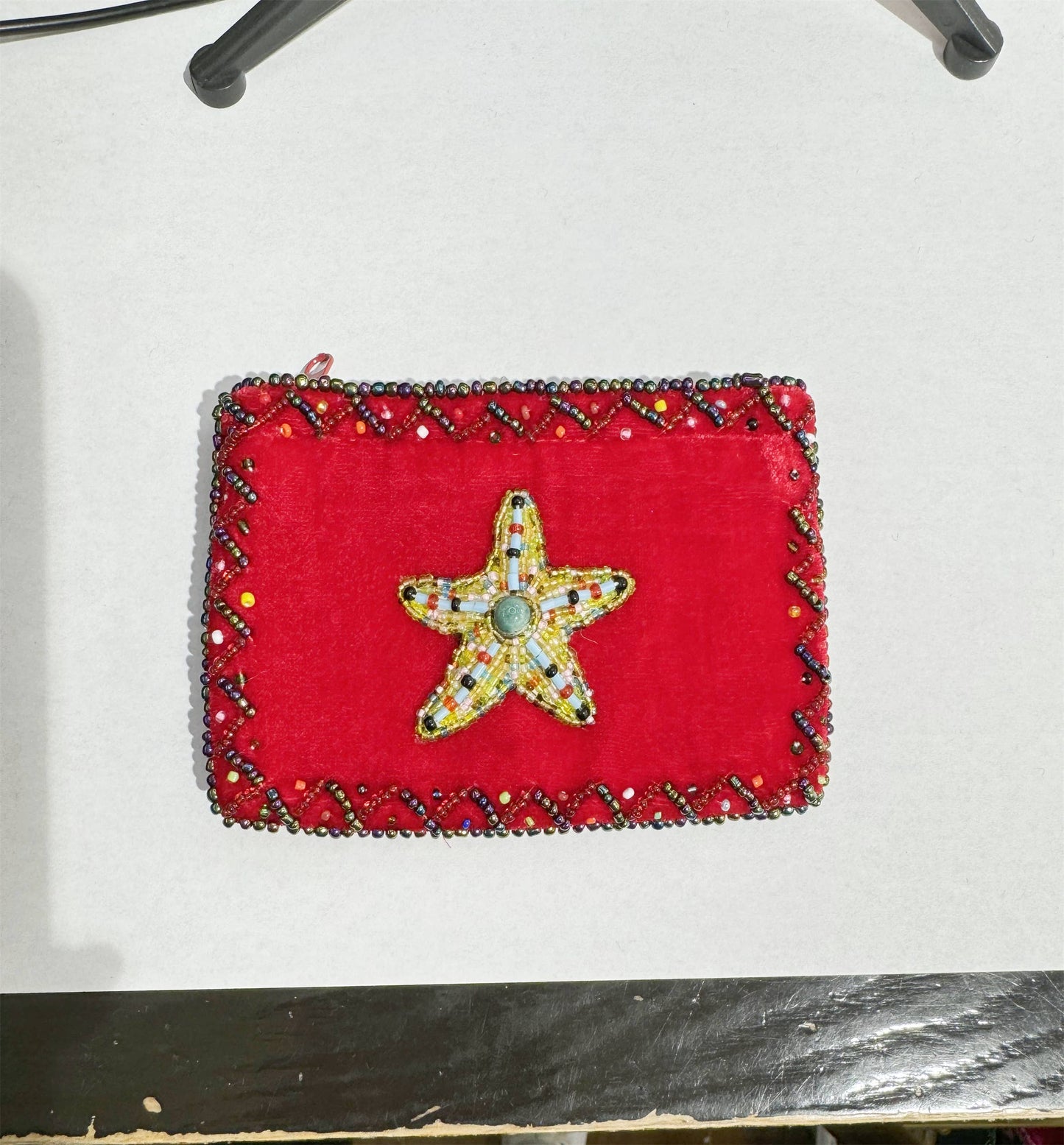 Ole - Starfish Rectangular Coin Purse : Random Color-1PCS