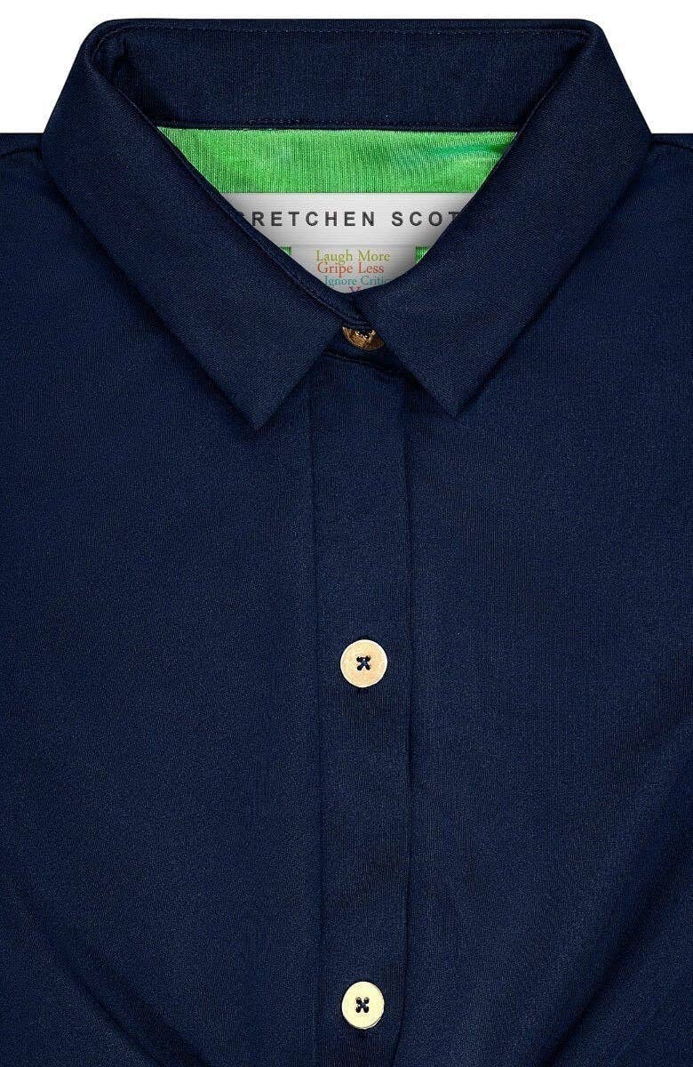 Gretchen Scott LLC - Jersey Twist & Shout Top - Solid: Crimson / M