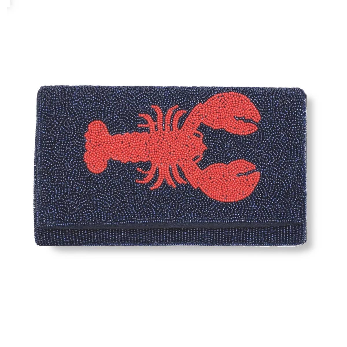 NAVY JANE - Harper Beaded Bag With Red Lobster Clutch