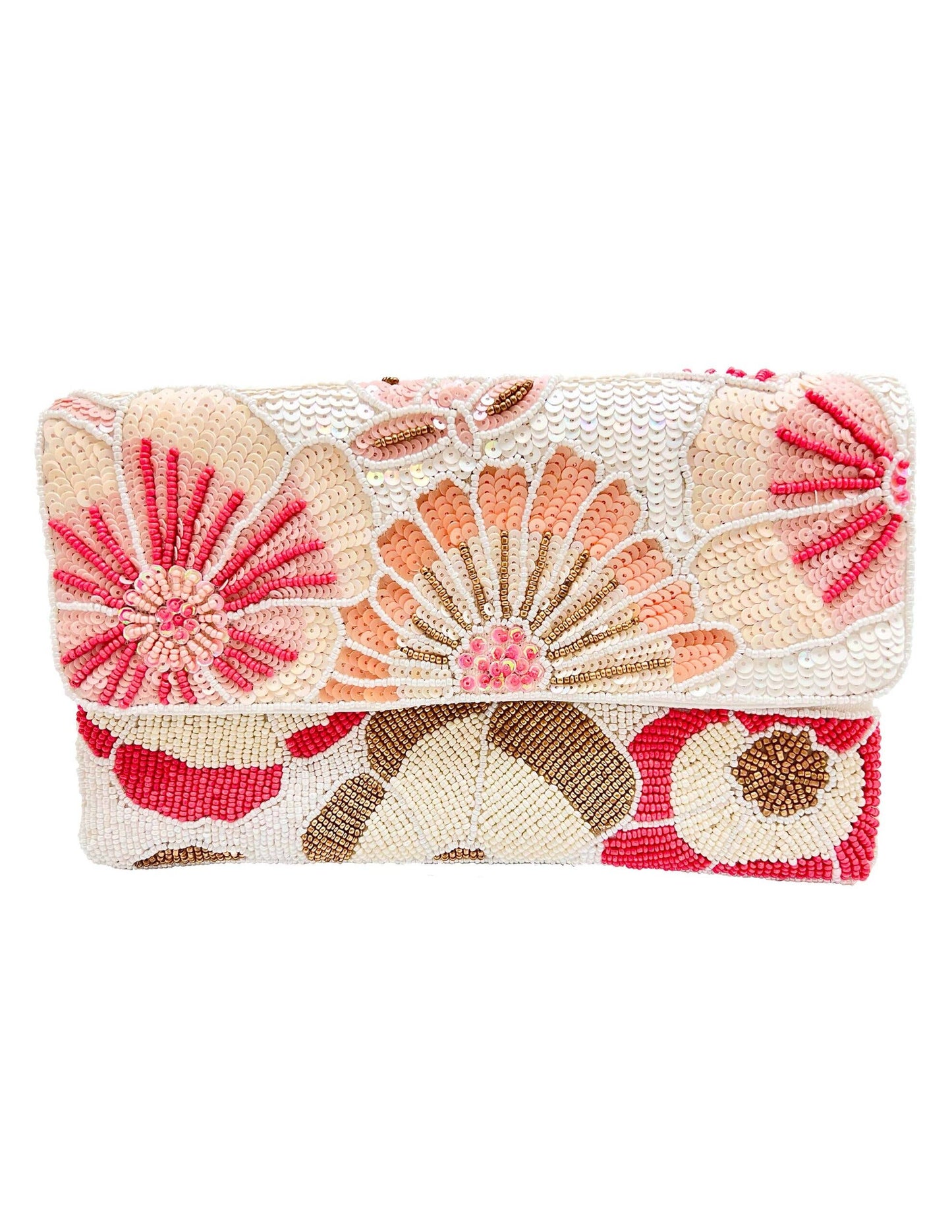 Ole - Flowers Beaded Clutch