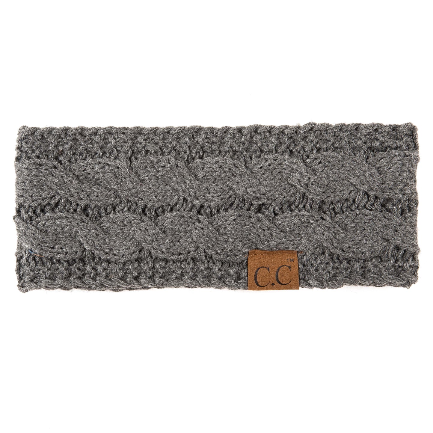 Truly Contagious - CC Cable Knit Lined Headwrap ( HW-20 ): Black