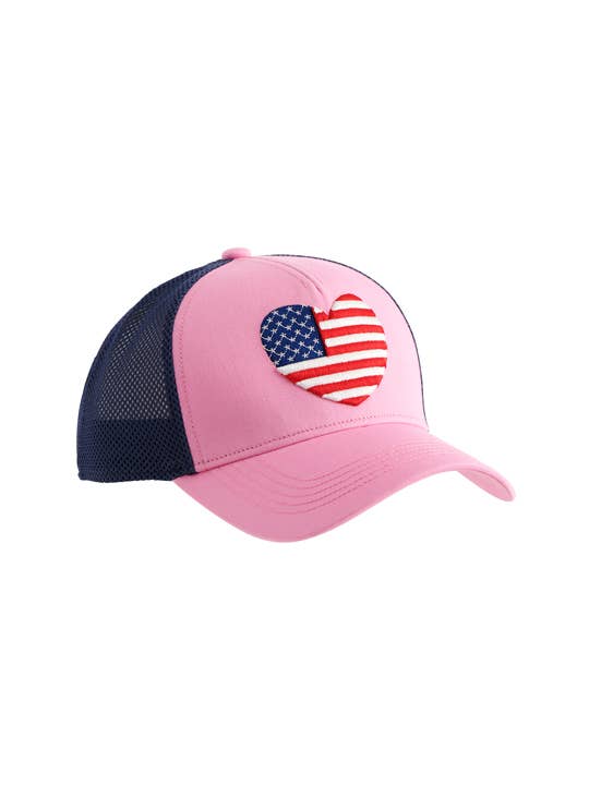 Shiraleah - HEART FLAG TRUCKER HAT