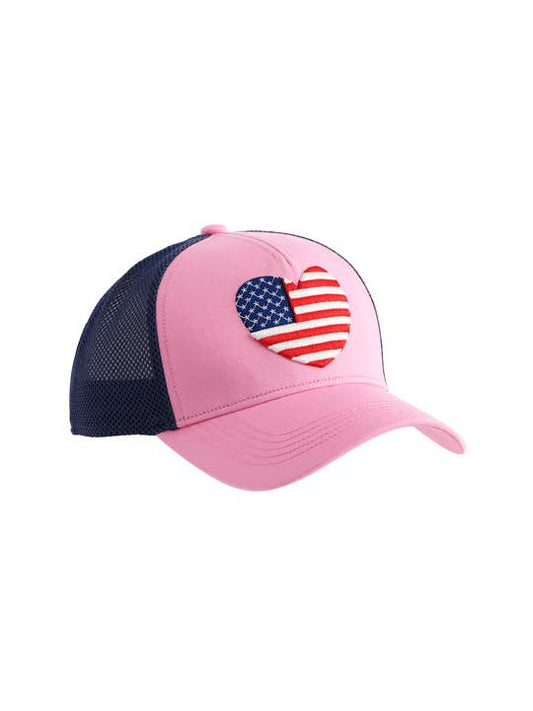 Shiraleah - HEART FLAG TRUCKER HAT