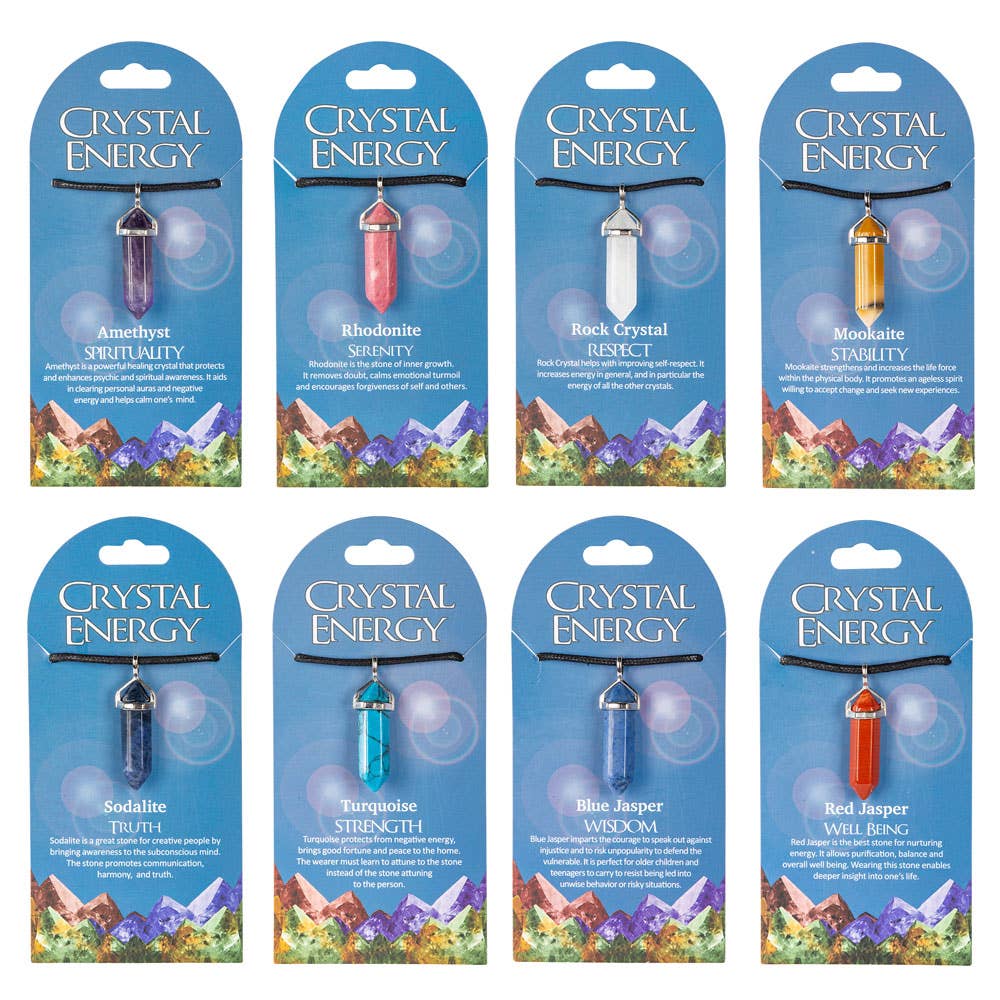 Benjamin International - Crystal Energy Pendants: Calming (White Howlite)