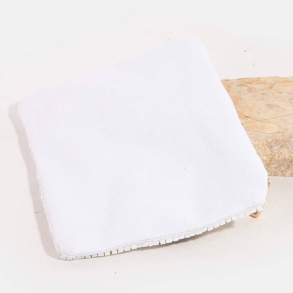 Collections by Fame Accessories - Colorful Seashells Mixed Beaded Coin Purse: MULTI