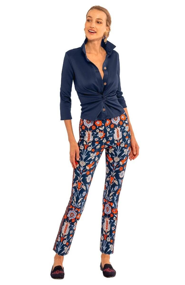 Gretchen Scott LLC - Jersey Twist & Shout Top - Solid: Crimson / M