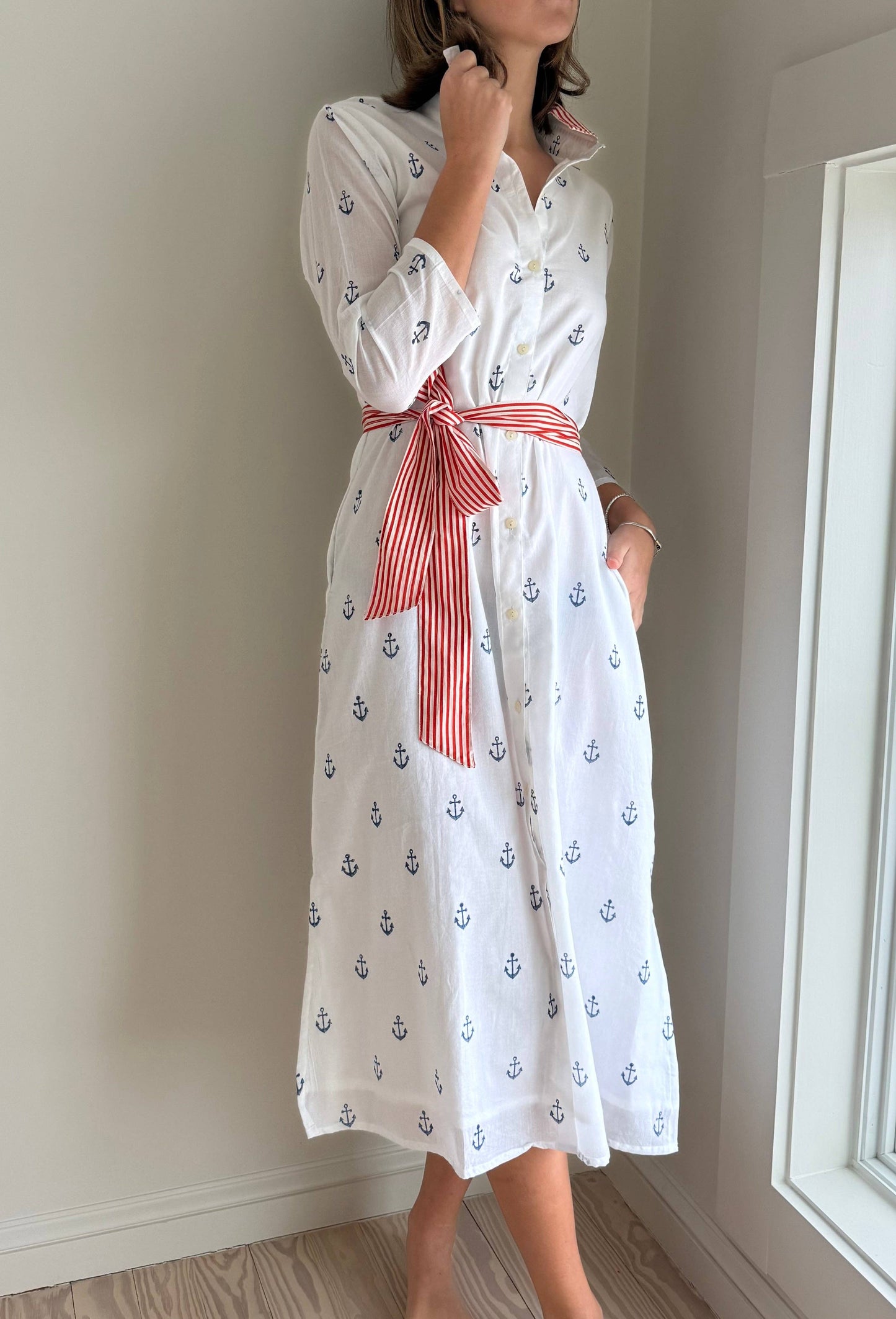 Pink Pineapple - Après Beach Anchor Maxi Dress: Small